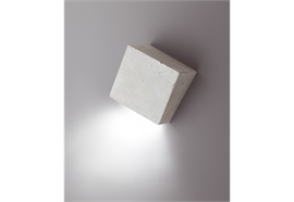Wandleuchte Break, 230V 1xLED 2.1W Beton  oben B:5cm H:12cm untenB: 11cm/ 2700 K