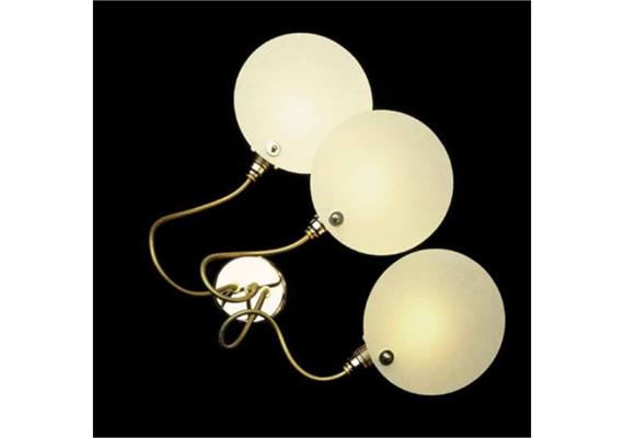 Wandleuchte Cartaflex 3 weiss/nickel  230V 3x20W E14