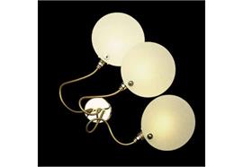 Wandleuchte Cartaflex 3 weiss/nickel  230V 3x20W E14