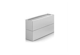 Wandleuchte CUBO LED 13W 3000°K Grau mét.  230V/ 2x785lm/ L=166mm H=94mm T=54mm IP20