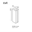 Wandleuchte CUT 2x8W DALI-2 ready anthrazit  240V 2700K 1118Lm B=65 T=80 H=230mm /IP65 | Bild 2