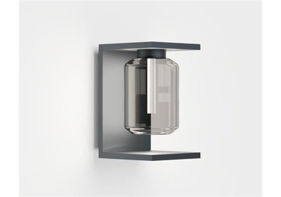 Wandleuchte dia LED 6W anthrazit  240V 2700K 88lm H=230mm B=140 T=170 / IP65