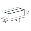 Wandleuchte Domo Down Led 16W schwarz matt  240V 1500lm 2700K CRI80 L=176 T=108 H=45 IP65 | Bild 2