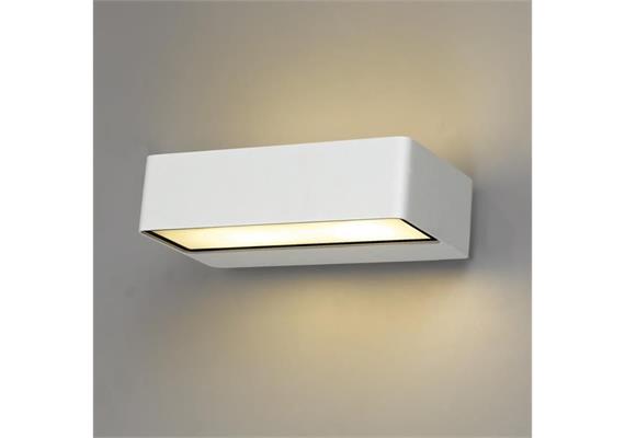Wandleuchte Domo UP+Down 16W schwarz matt  240V 1500lm 2700K CRI80 L=176 T=108 H=45 IP65