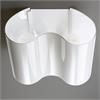 Wandleuchte Double weiss glänzend  240V/2x77W E27 L=26/T=13/H=24