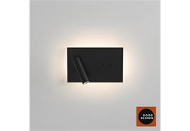 Wandleuchte Edge Reader Mini 9.3W schwarz matt  230V / 2700K H=241mm B=151T=88 / IP20