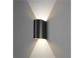Wandleuchte Feeling 2x3W LED schwarz-gold  230V 2x140Lm 3000K B=65 T=100 H=130
