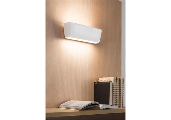Wandleuchte FLACA LED 19W weiss  230V L=28cm B=32cm H=8cm 2700K/ 1000+900lm