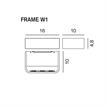 Wandleuchte FRAME W1 LED 16W Graphit  230V/3000K 1600lm CRI90 L=160 T=100 H=48 | Bild 2