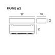 Wandleuchte FRAME W2 LED 29W weiss matt  230V/2700K 3200lm CRI90 L=270 T=100 H=48 | Bild 2