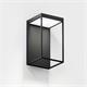 Wandleuchte Gic base 8W 2700K schwarz matt  240V 240Lm H=240mm B=140 T=157 / IP65