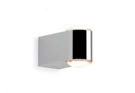 Wandleuchte Globe WALL 6 LED Alu poliert/linse  230V/ 10W/2700°K B=15x H=6.5cm