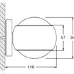 Wandleuchte io verticale VOLT D 18W schwarzmatt  240V 2700K CRI97 D=100mm H=94 T=116/ IP20 | Bild 2
