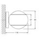 Wandleuchte io verticale VOLT D 18W schwarzmatt  240V 2700K CRI97 Linse/Linse IP20