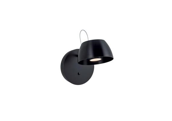 Wandleuchte IRIO W UP 17,5W schwarz  240V/2700K 1350Lm T=206mm IP20