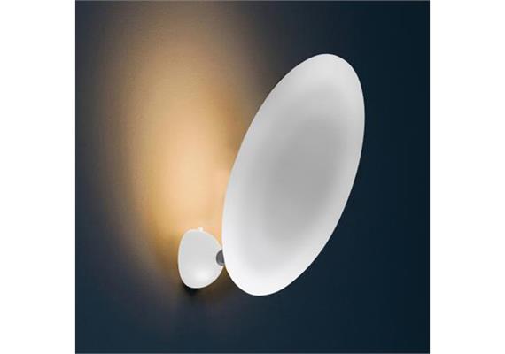 Wandleuchte Lederam W1 25 LED 17W/2700K weiss  230V / 1700lm D=250 x T= 84 mm H=173