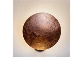 Wandleuchte Lederam W17 LED 17W/2700K schwarz/gold  230V / 1700lm D=170 x T= 84 mm H=173