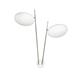Wandleuchte Lederam W2 LED 2 x17W/2700° Weiss/Satin  230V/3400lm/H=470 B=460mm