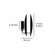 Wandleuchte Lederam W25 LED 17W/2700°K weiss/gold  230V / 1700 lm D=250 x T= 90 mm | Bild 2