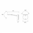 Wandleuchte LYS W AP LED schwarz/schwarz  230V 638lm 8W 2700°K CRI80 IP20 | Bild 2