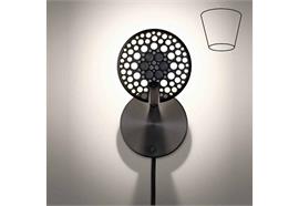 Wandleuchte LYS W AP LED schwarz/schwarz  230V 638lm 8W 2700°K CRI80 IP20
