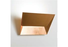 Wandleuchte Mail S Led 12W 780lm 3000°K kupfer  H=18 T=11cm oben B=19 unten B=17