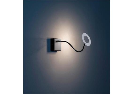Wandleuchte MINI GIULIETTA Parete schwarz/schwarz  230V 2.8W LED 2700°K 283lm