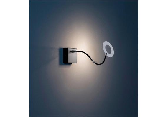 Wandleuchte MINI GIULIETTA Parete schwarz/schwarz  230V 2.8W LED 2700°K 283lm