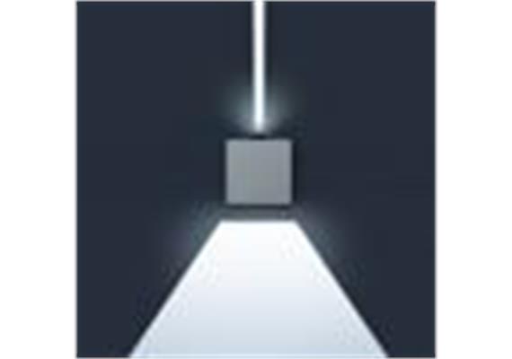 Wandleuchte Minilift LED 5W Warwweiss alugrau  100-240V / IP65 / BxHxT=120x120x140