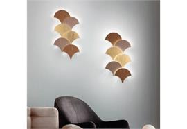 Wandleuchte PALM A21 LED 5W messing bruniert  230V 3000K 540lm B=210mm H=180 T=40 IP20