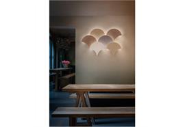 Wandleuchte PALM A40 11W messing bruniert  230V 3000K 1390Lm B=40cm H=34cm T=5cm IP20