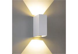Wandleuchte Qubit L LED 2x4W 2700°K 230V/24V/350mA DC / H=125 B=50 T=101