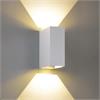 Wandleuchte Qubit L LED 2x4W 2700°K weiss  230V/24V/350mA DC / H=125 B=50 T=101