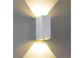 Wandleuchte Qubit L LED 2x4W 2700°K 230V/24V/350mA DC / H=125 B=50 T=101