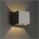 Wandleuchte QUBIT Q LED 13.6W grau  230V/ 2700K H=102 B=102 T=105 / IP54