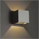 Wandleuchte QUBIT Q LED 9.3W grau  230V/ 2700K H=102 B=102 T=105 / IP54