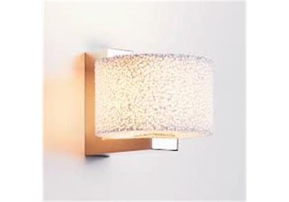 Wandleuchte Reef alu gebürstet  240V/G9 max.1x60W  D=120 H=75 T=155