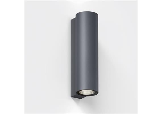 Wandleuchte SCAP LED 16W anthrazit  240V 2700K 996lm 2x8W IP65
