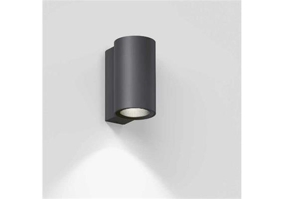 Wandleuchte SCAP one 8W schwarz  240V 2700K 453Lm D=65 T=90 H=115 IP65