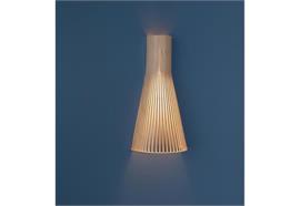 Wandleuchte Secto gross Walnuss  230V/E14/ 5.5W ES H= 60cm D=30 / IP20