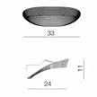 Wandleuchte Sestessa COB LED 20W 2800°K weiss  230V-24V / L=33cm H=11cm T=24cm | Bild 2