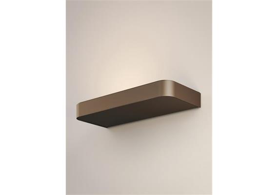 Wandleuchte Shift large 32.5W DALI schwarzmatt  240V 2700K 5085Lm L=30.8cm H=4 T=15 / IP20