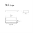 Wandleuchte Shift large 32.5W DALI weissmatt  240V 2700K 5085Lm L=30.8cm H=4 T=15 / IP20 | Bild 2