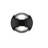 Wandleuchte Sito verticale VOLT C80 schwarz matt  230V/ 2x9W 2700K / D=130 H=113mm/ IP65