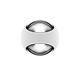 Wandleuchte Sito verticale VOLT C80 weiss matt  230V/ 2x9W 2700K / D=130 H=113mm / IP65