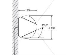 Wandleuchte Sito verticale VOLT S80 maroon  230V/ 2x9W 3000K /D=130 x H=113 mm / IP65