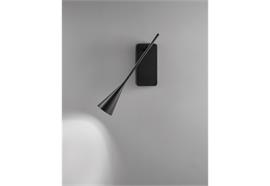 Wandleuchte Skybell Plus LED 27K, schwar  230V/4.2W/500lm / GL=32cm B=8cm T=13cm, IP20