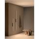 Wandleuchte SPA 10.8W schwarz matt  230V 2700K 1290Lm L=121cm B=47 T=65 IP20