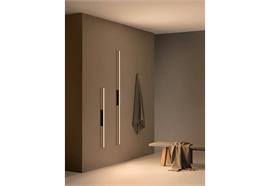 Wandleuchte SPA 10.8W schwarz matt  230V 2700K 1290Lm L=121cm B=47 T=65 IP20