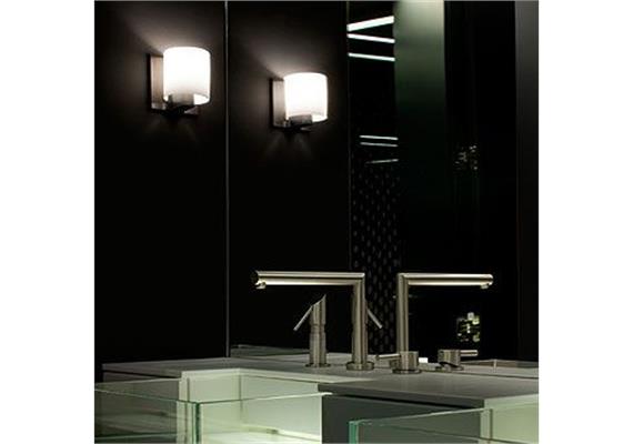 Wandleuchte Tilee chrom Glas weiss  230V G9 HG 1x60W  H=10.85 B=10.85 T= 10.1